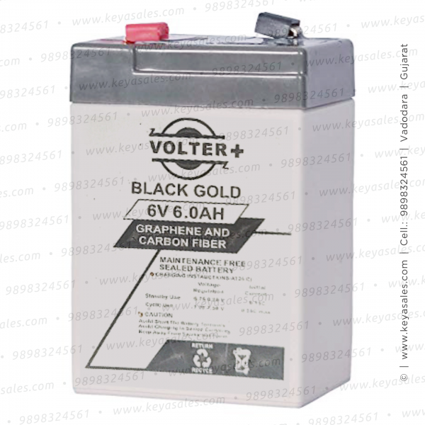 Volter 6v 6Ah Sealed Rechargeable Battery Volter 6v 6Ah Sealed Rechargeable Battery